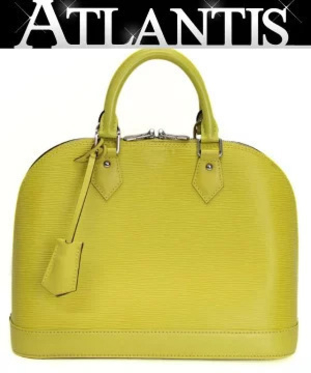 Louis Vuitton Alma Handbag Epi Leather Pistachio